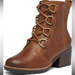 Sorel Women's Cate Lace Bootie — Waterproof Leather Rain Boot